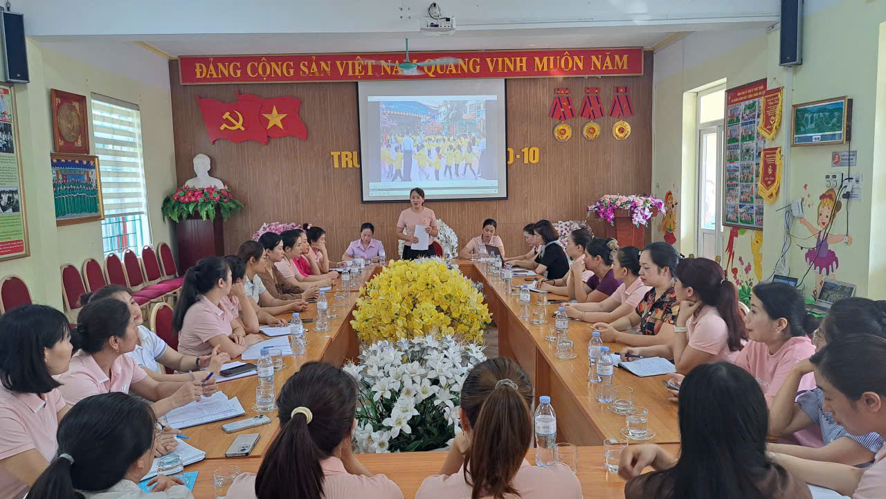 Ảnh 1/4 – TRƯỜNG MẦM NON 20/10 TỔ CHỨC HỘI NGHỊ BAN ĐẠI DIỆN CHA MẸ HỌC SINH CUỐI NĂM HỌC 2025 – 2026