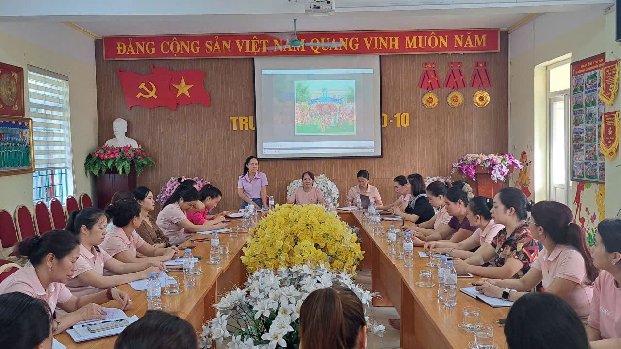 Ảnh 4/4 – TRƯỜNG MẦM NON 20/10 TỔ CHỨC HỘI NGHỊ BAN ĐẠI DIỆN CHA MẸ HỌC SINH CUỐI NĂM HỌC 2025 – 2026