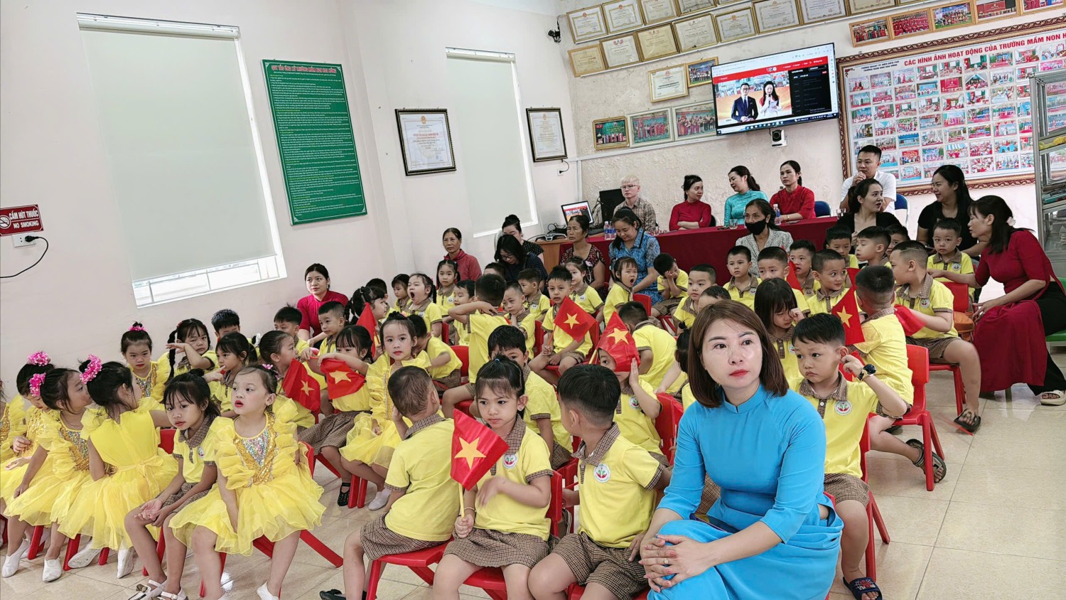 Ảnh 13/15 – Phân hiệu Hoa Hồng, trường MN 7/5 tưng bừng trong Lễ Khai giảng năm học mới!