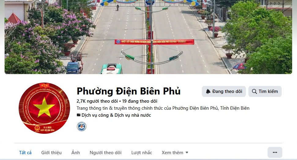 Ảnh 1/2 – Đẩy mạnh công tác tương tác, tuyên truyền các trang Fanpage, Fb của phường “phường Điện Biên Phủ” và “ Phường Điện Biên Phủ Đoàn kết- Phát triển “.